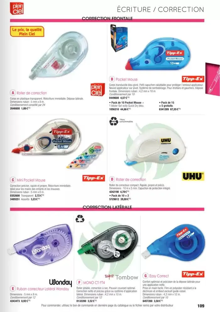 Écoles et loisirs 2025 du 1 janvier au 31 décembre 2025 - Catalogue page 109