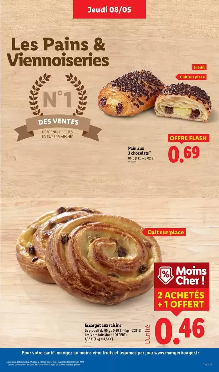 Profitez d'une baisse de prix dans les supermarchés Lidl sur vos produits du quotidien ! du 8 mai au 14 mai 2025 - Catalogue page 9