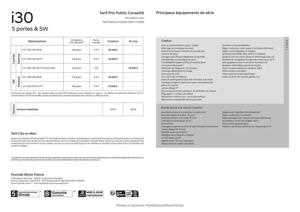 Hyundai Nouvelle i30  du 17 avril au 17 avril 2026 - Catalogue page 19