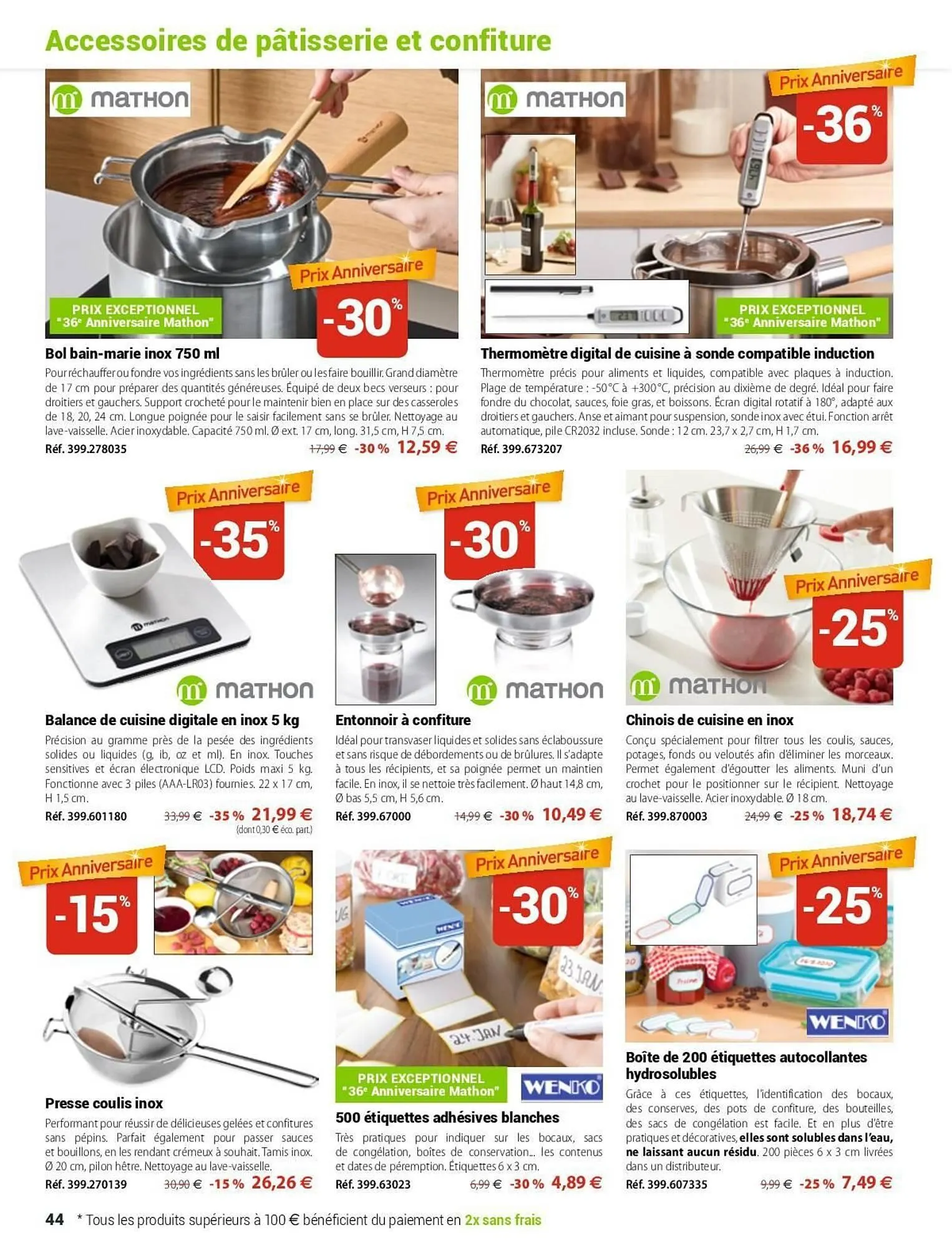 Catalogue Mathon du 12 septembre au 31 décembre 2025 - Catalogue page 44