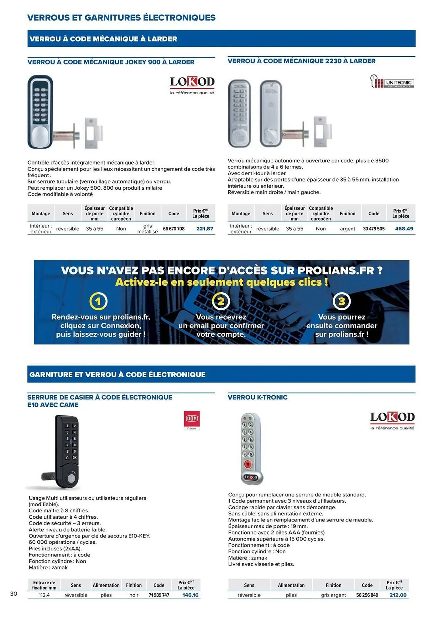 Catalogue Prolians du 2 octobre au 31 décembre 2025 - Catalogue page 30