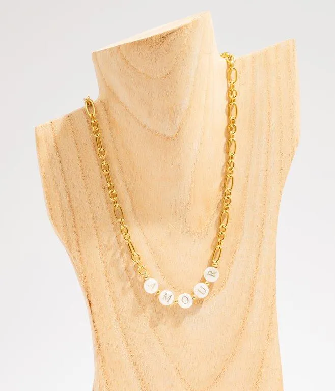 Collier Amour en acier inoxydable