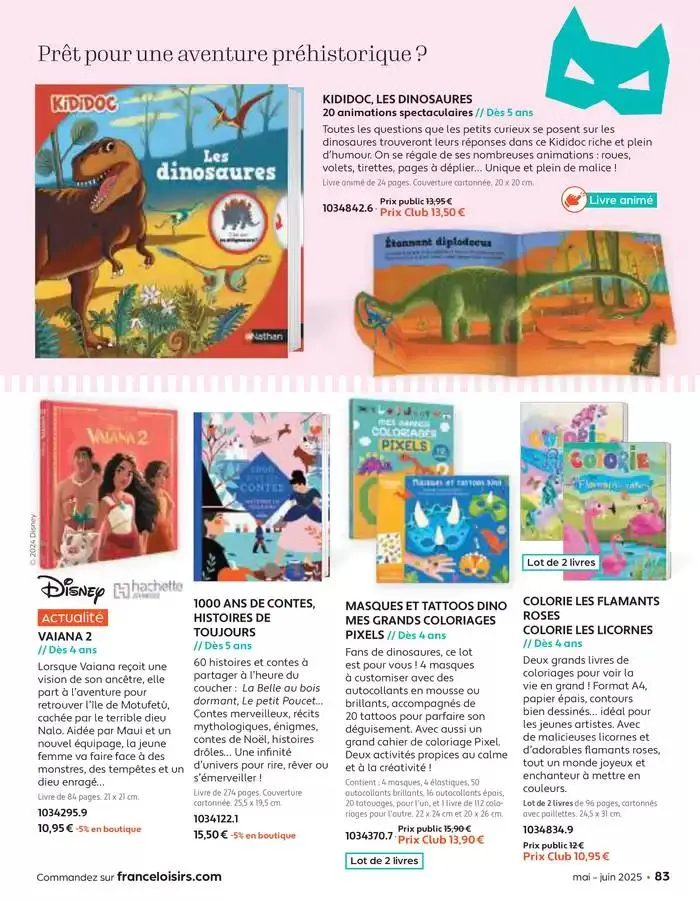 Mai - Juin 2025 du 30 avril au 30 juin 2025 - Catalogue page 83