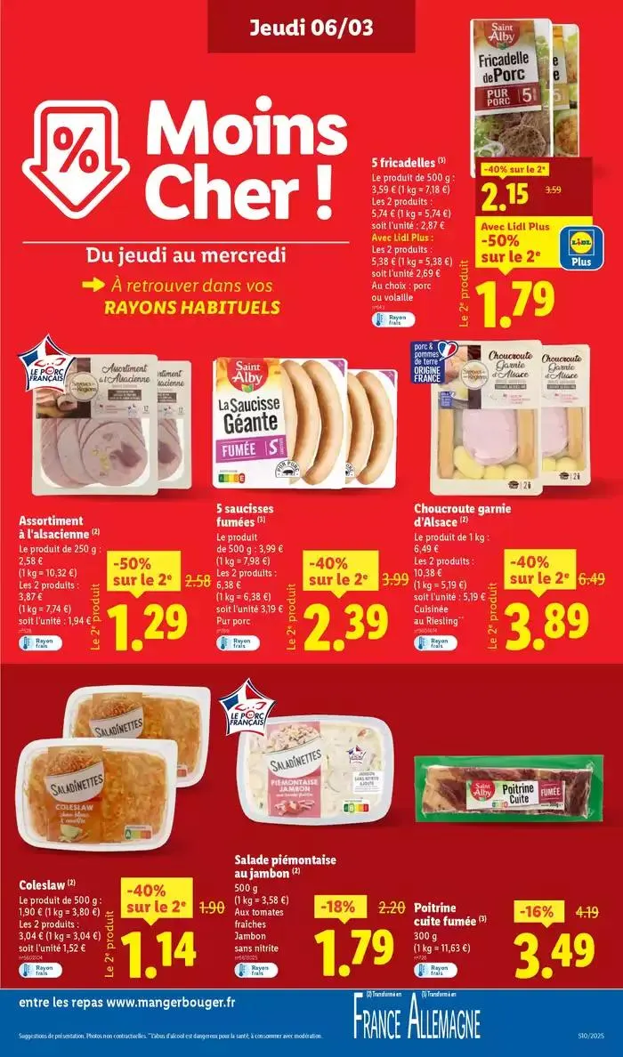 Les bonnes affaires sont chez Lidl ! Découvrez une sélection de produits à petits prix du 6 mars au 12 mars 2025 - Catalogue page 11