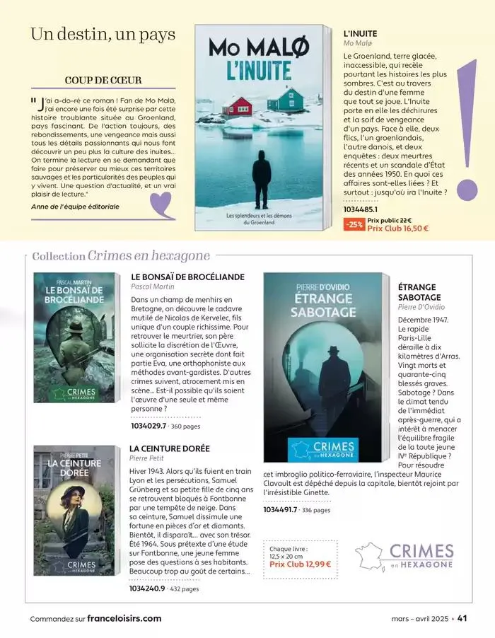 Mars - Avril 2025 du 4 mars au 30 avril 2025 - Catalogue page 41