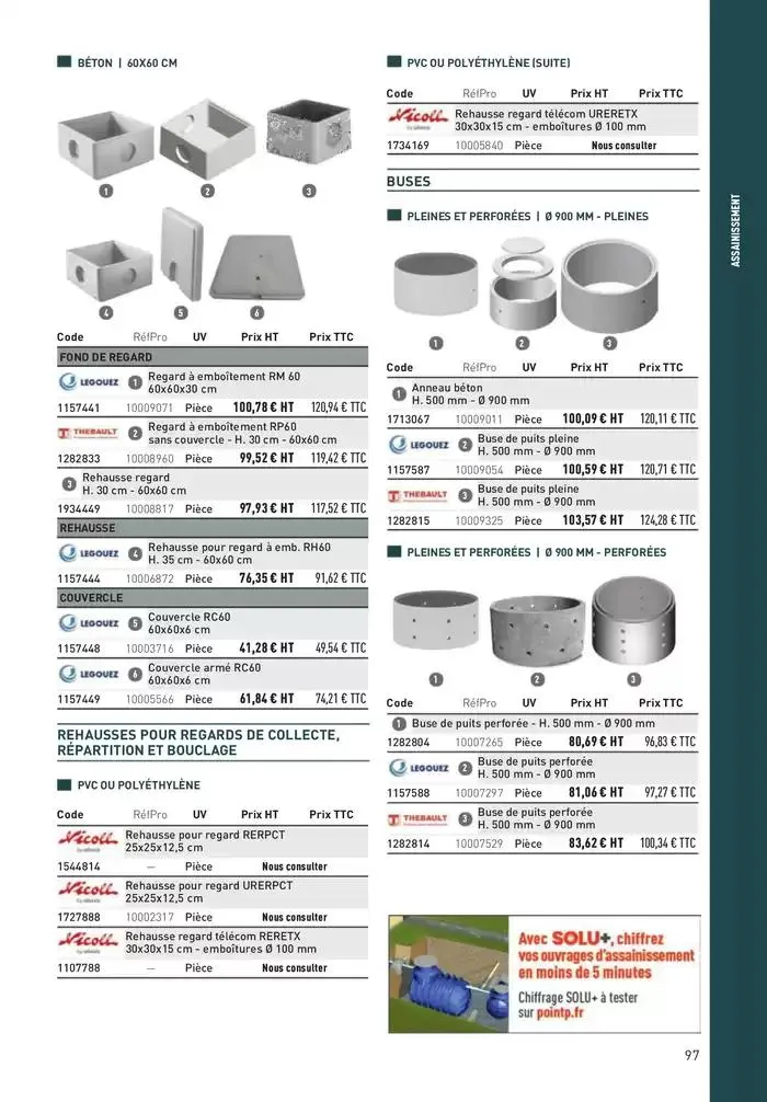 Matériaux 2025 du 1 janvier au 31 décembre 2025 - Catalogue page 97
