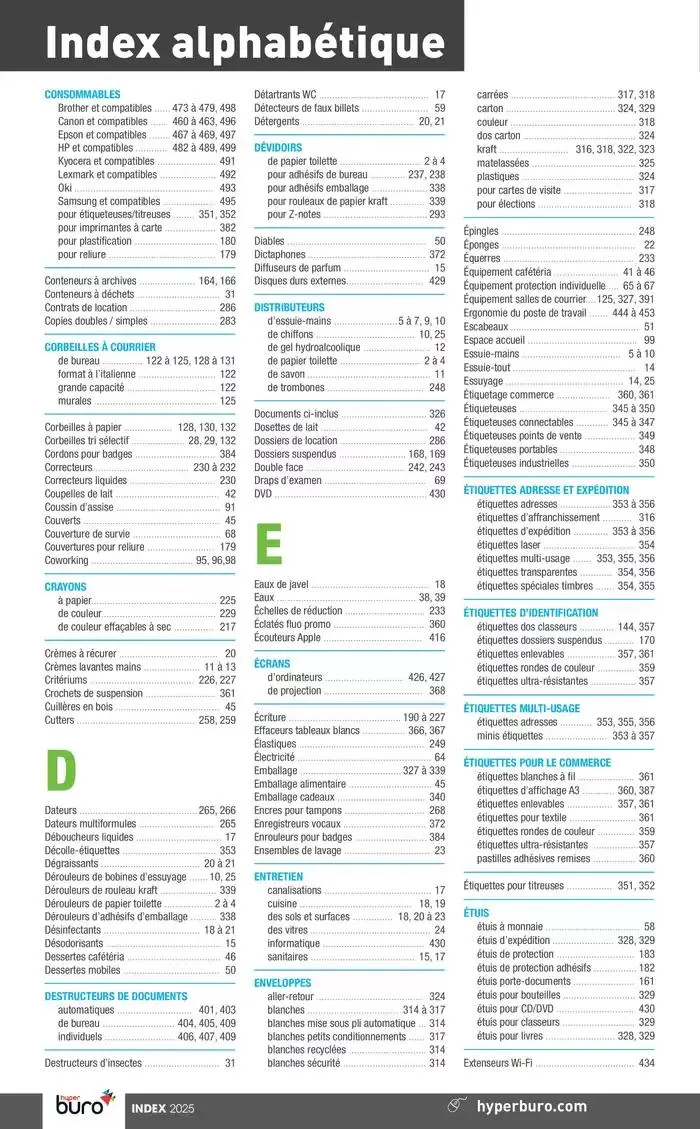 Notre catalogue général du 4 février au 31 décembre 2025 - Catalogue page 6