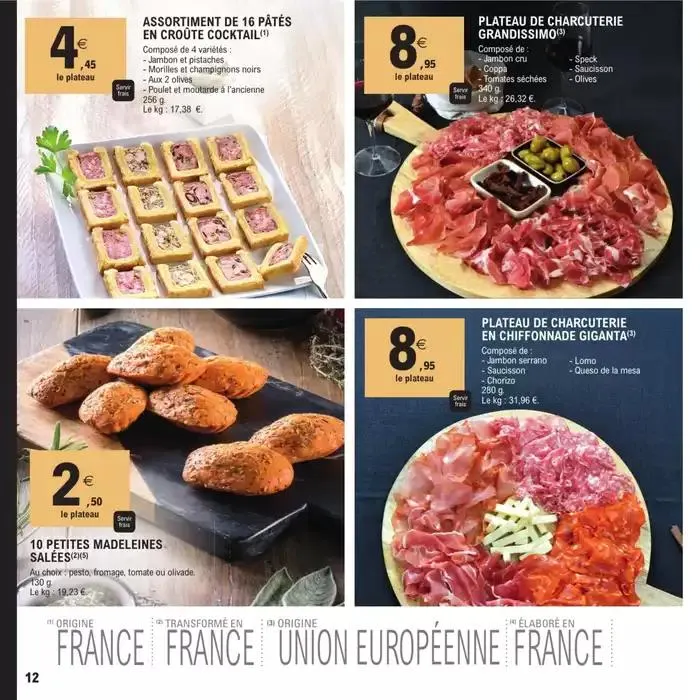 CARTE TRAITEUR PERMANENTE - MIXTE du 8 avril au 17 novembre 2025 - Catalogue page 12