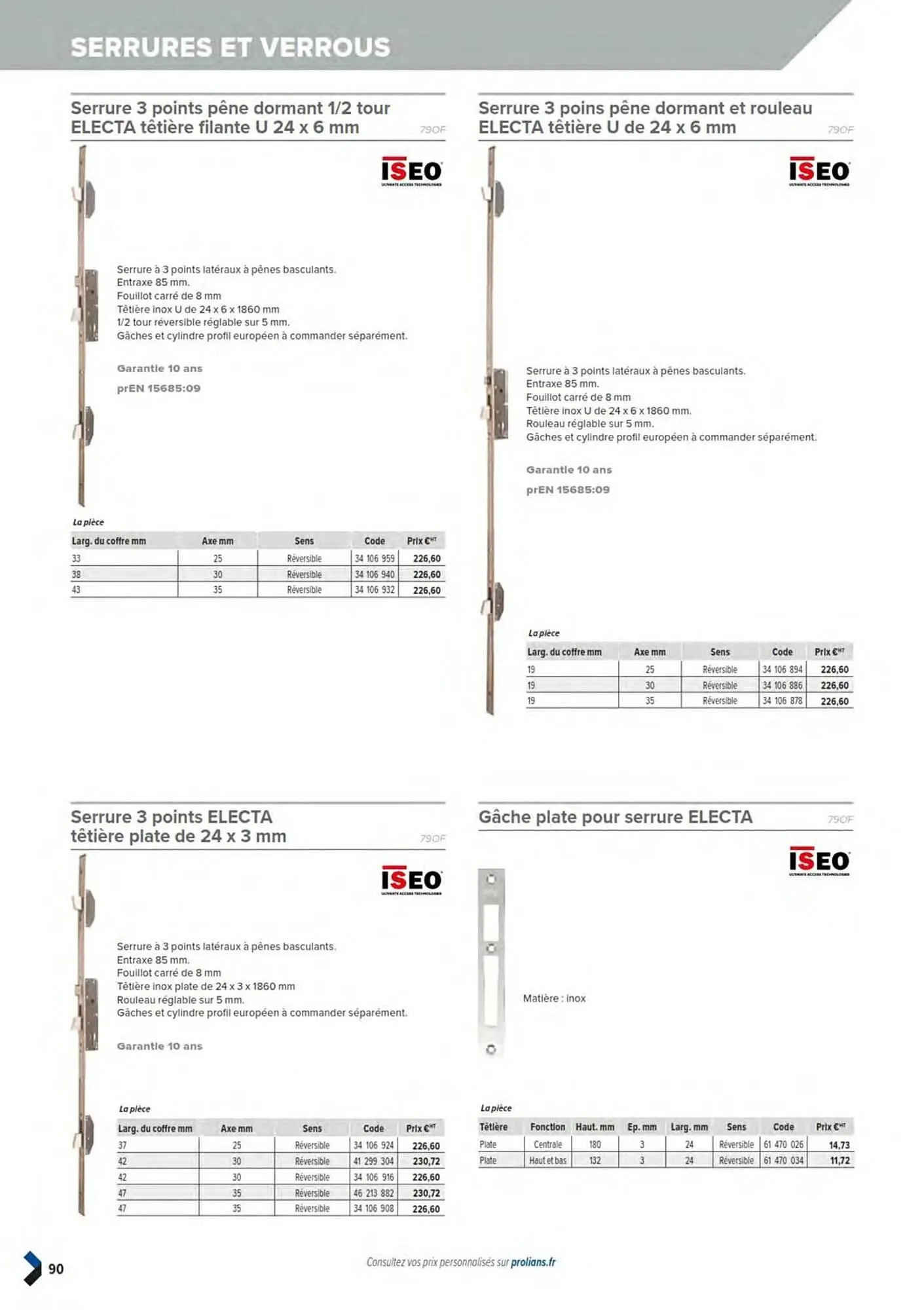 Catalogue Prolians du 11 mars au 31 décembre 2025 - Catalogue page 92