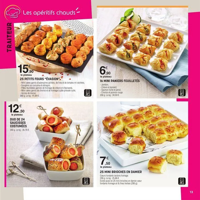 Carte Traiteur du 5 juillet au 31 mars 2025 - Catalogue page 4