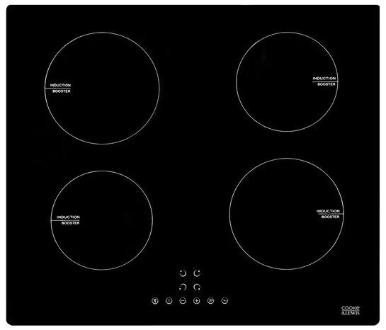 Plaque de cuisson à induction 4 zones - L. 56,5 x P. 49,5 cm - 6400 W - Cooke and Lewis