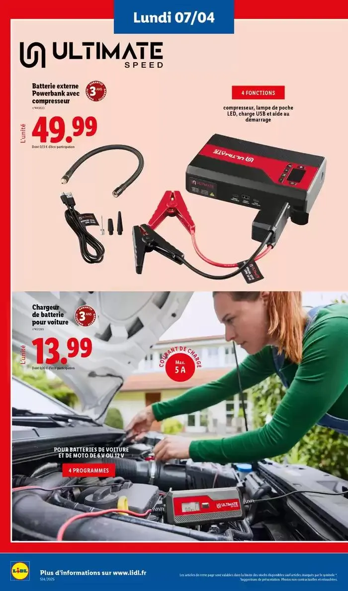 Parkside est le meilleur allié pour tous vos projets de bricolage ! du 7 avril au 10 avril 2025 - Catalogue page 6