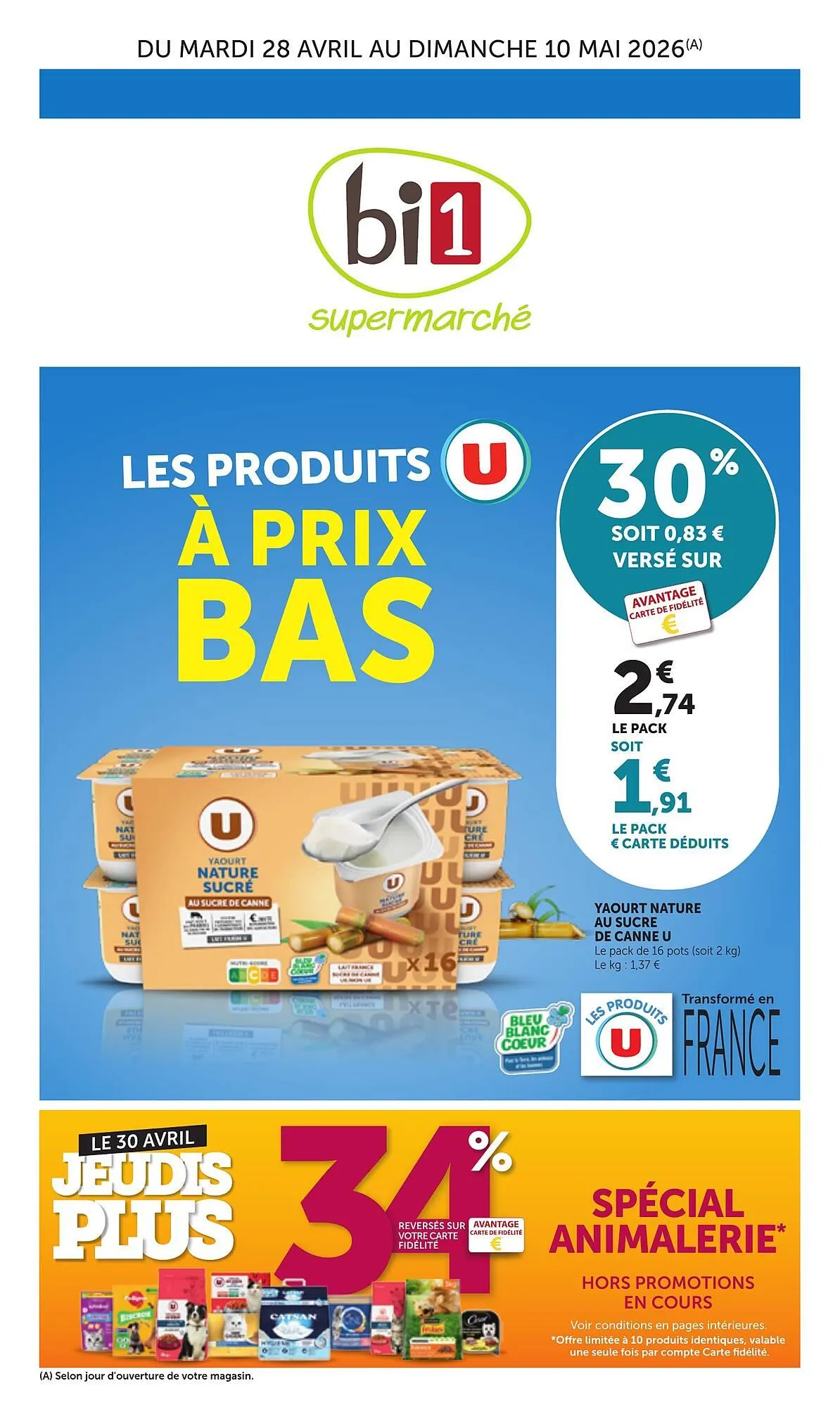 Catalogue Bi1 du 28 avril au 10 mai 2026 - Catalogue page 1