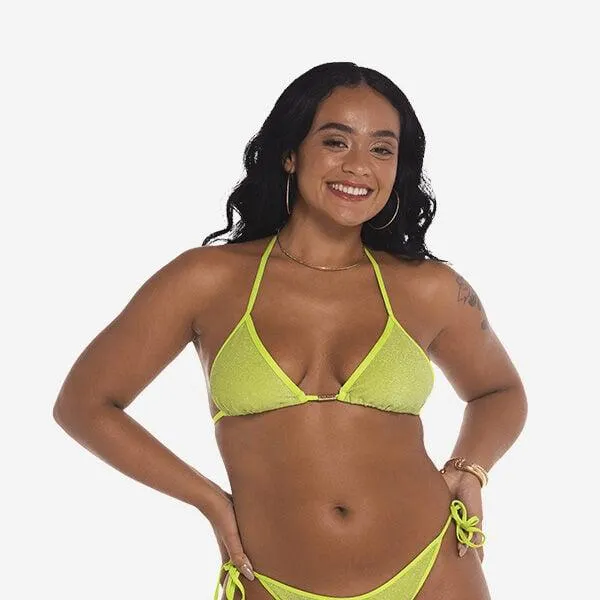 Haut De Maillot Triangle Lurex