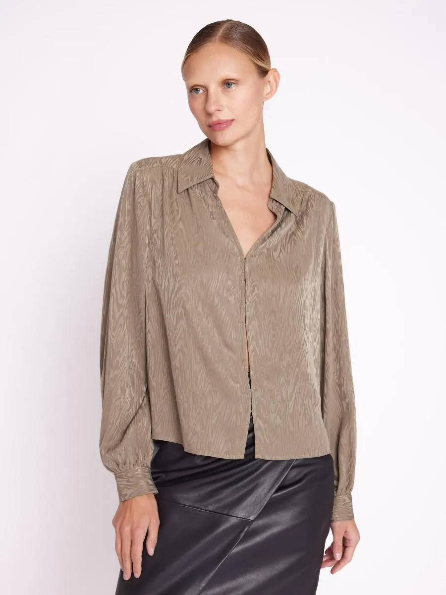 BUDA | Blouse khaki en soie