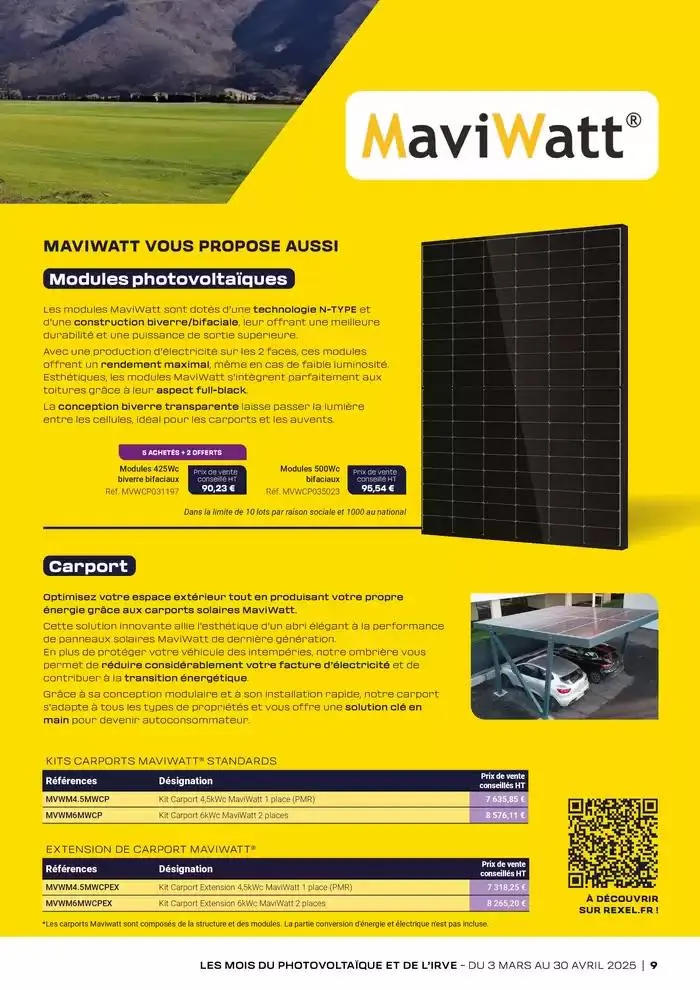 Les mois du Photoboltaique et de l'IRVE 2025 du 3 mars au 30 avril 2025 - Catalogue page 9