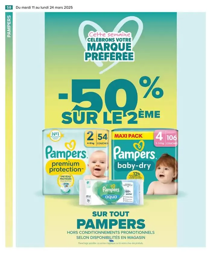 LES JOURS MEILLEURS AVEC LES PRODUITS CARREFOUR du 11 mars au 24 mars 2025 - Catalogue page 60