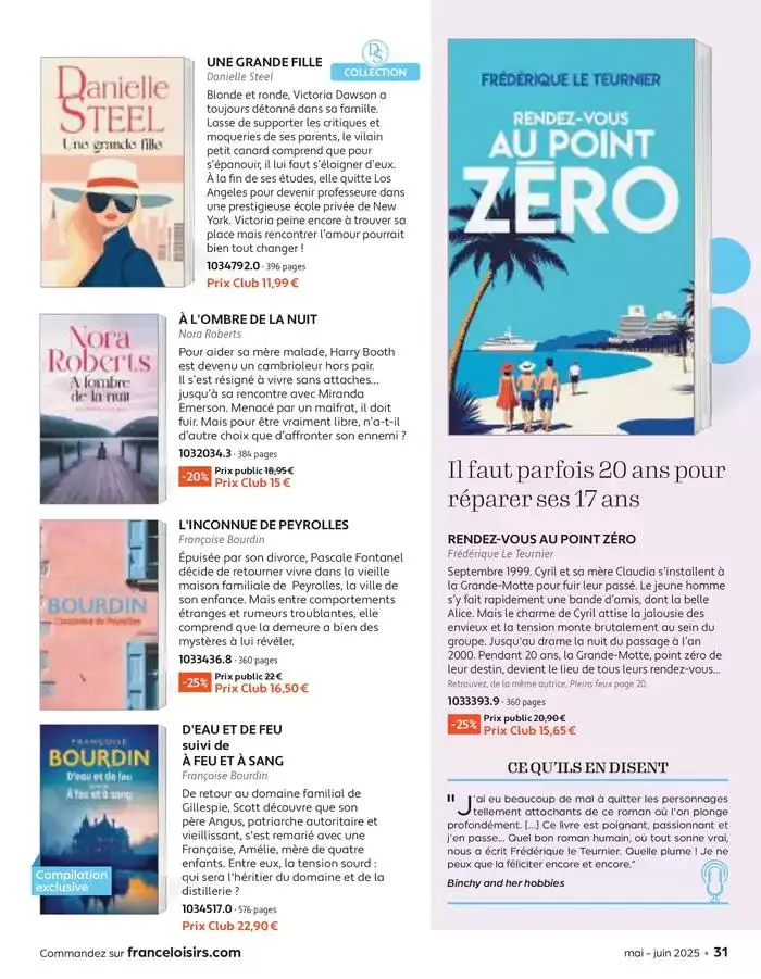 Mai - Juin 2025 du 30 avril au 30 juin 2025 - Catalogue page 31