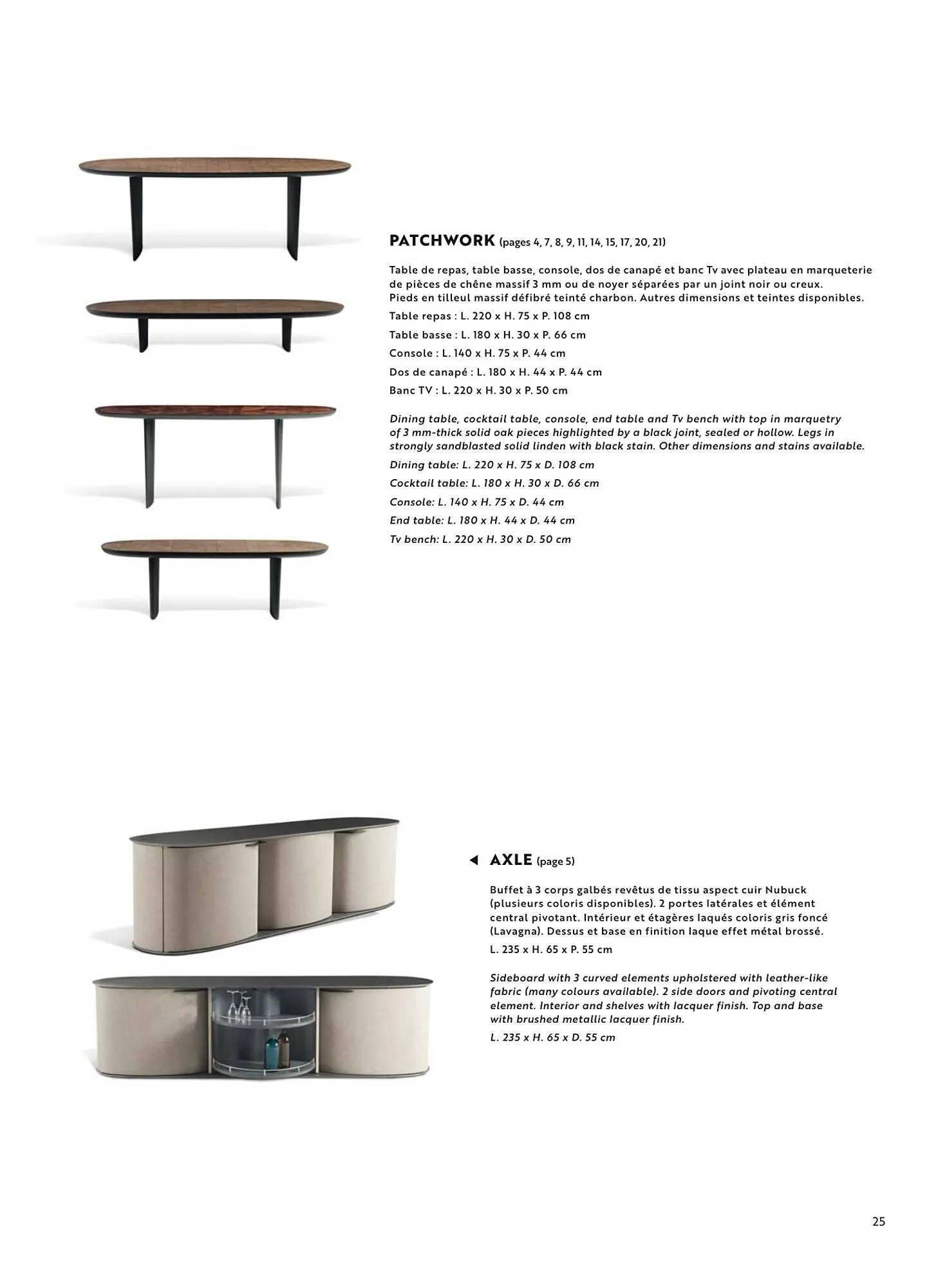 catalogue Roche Bobois du 2 septembre au 1 janvier 2026 - Catalogue page 25