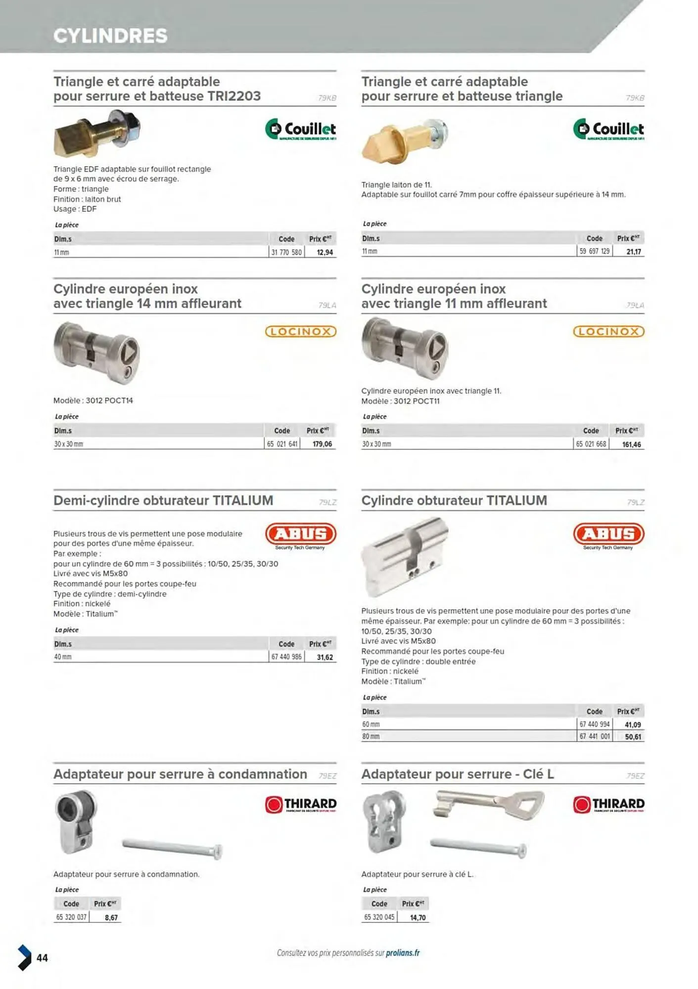 Catalogue Prolians du 11 mars au 31 décembre 2025 - Catalogue page 46