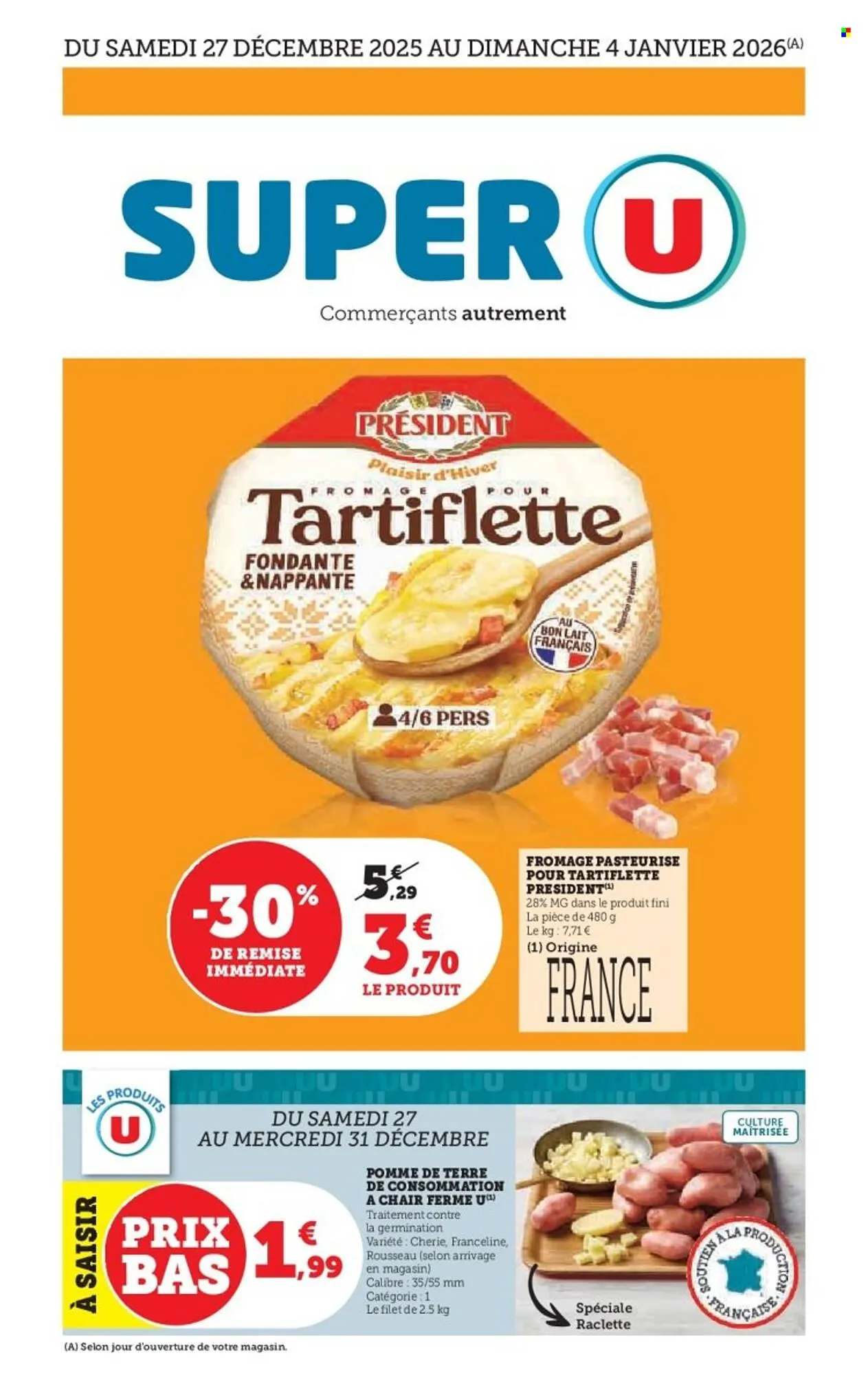 Catalogue Super U du 27 décembre au 4 janvier 2026 - Catalogue page 1