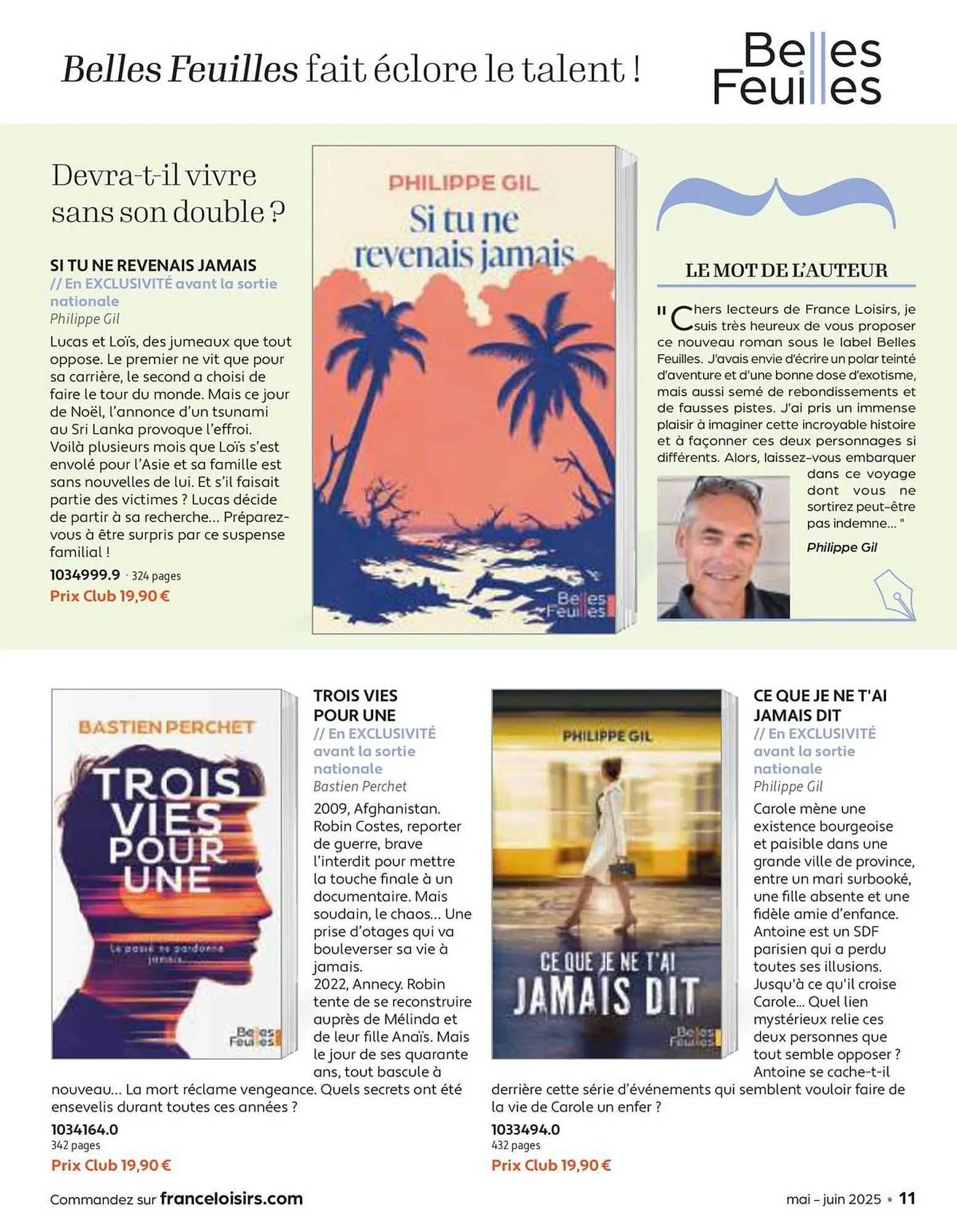 Catalogue France Loisirs du 30 avril au 30 juin 2025 - Catalogue page 11