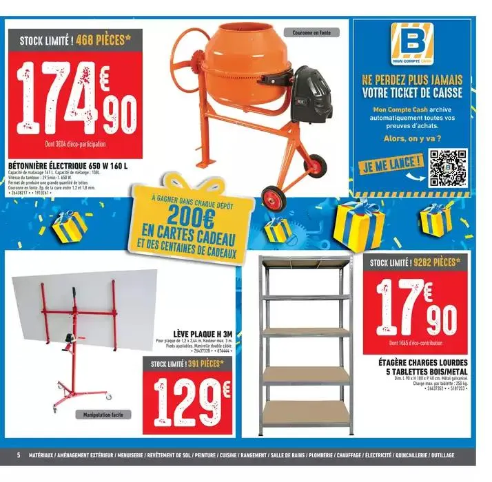 C’est l’anniversaire Brico Cash, venez en profiter ! du 8 mai au 22 mai 2025 - Catalogue page 5