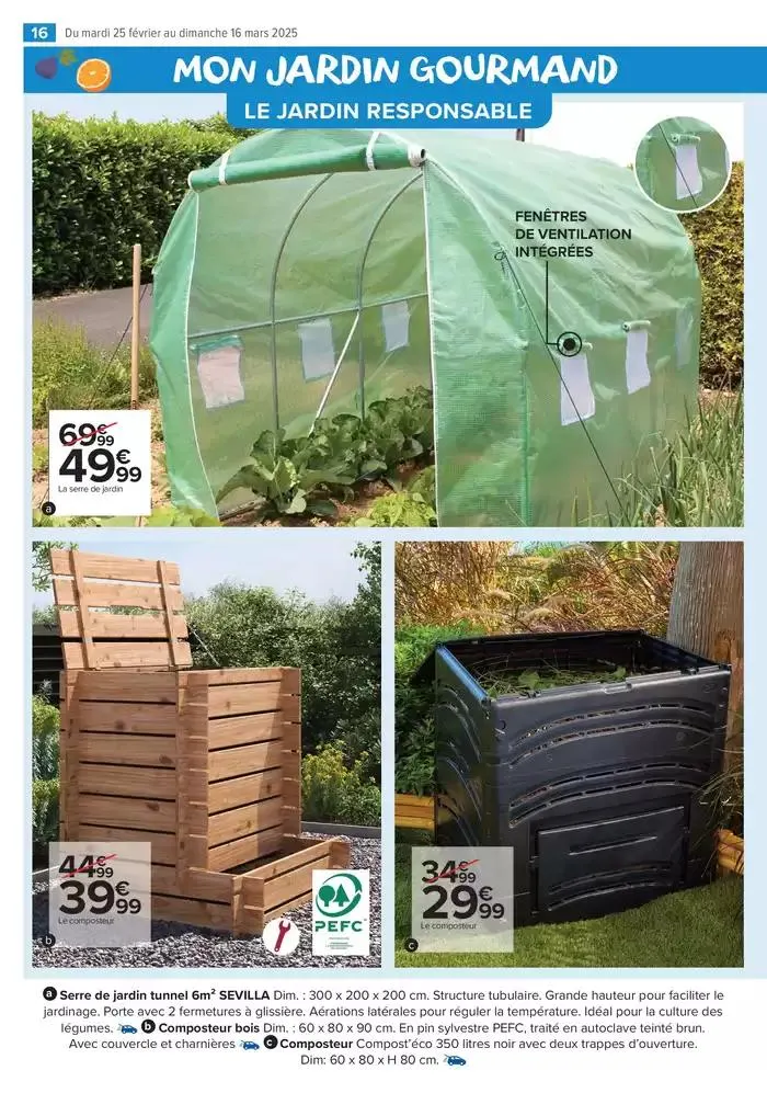 PROFITER ENFIN DE SON JARDIN du 25 février au 16 mars 2025 - Catalogue page 16