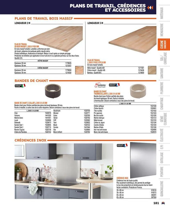 Guide produits 2024 du 15 mars au 31 décembre 2024 - Catalogue page 181