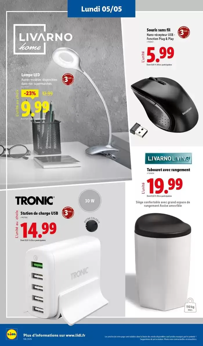 Découvrez des équipements pour vos sorties en plein air et pour embêllir votre jardin ! du 5 mai au 8 mai 2025 - Catalogue page 14