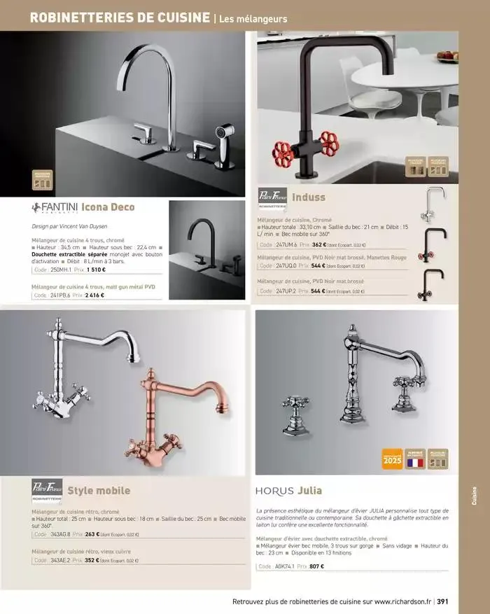 SALLE DE DE BAINS ET CARRELAGE 2025 du 11 avril au 31 décembre 2025 - Catalogue page 393