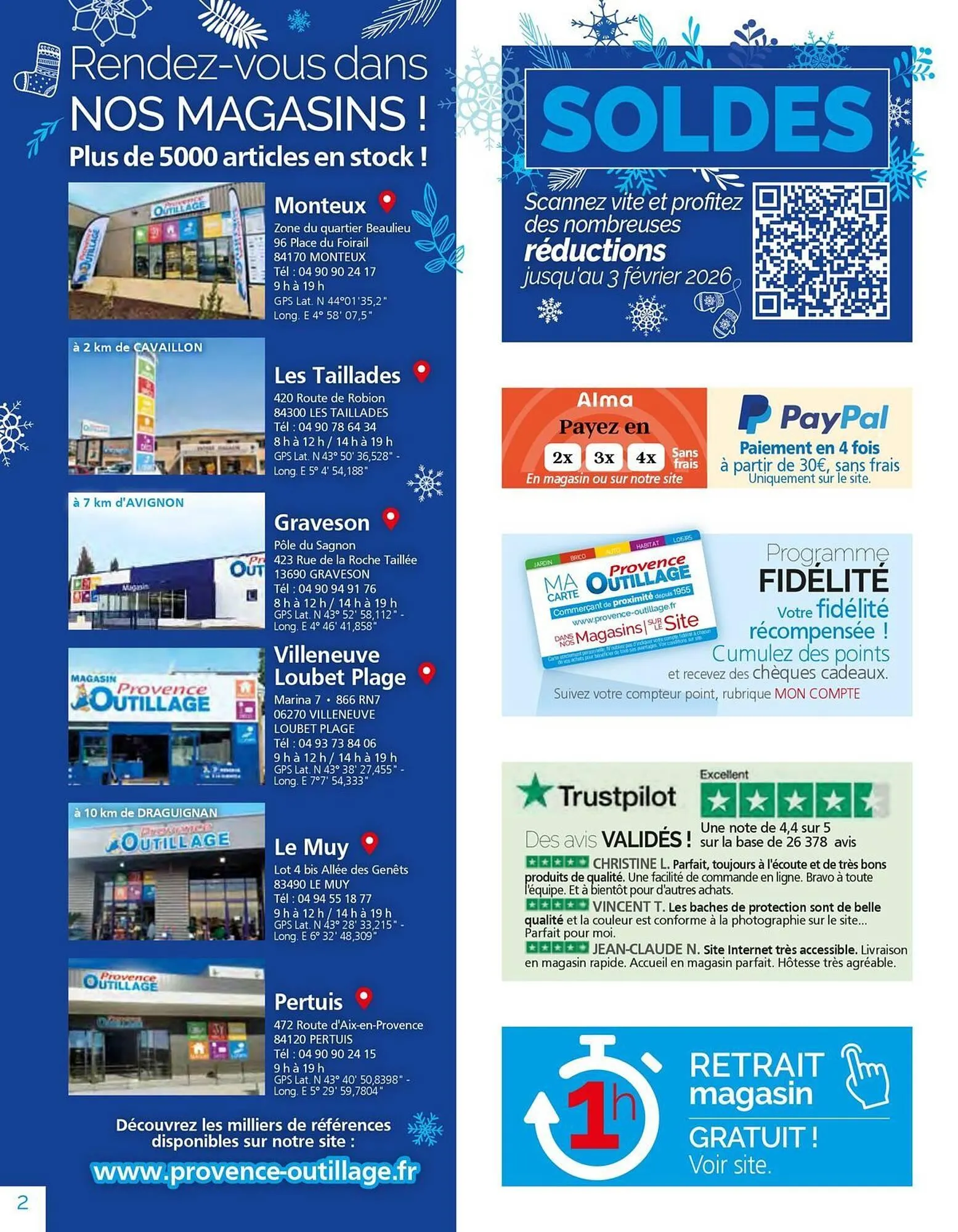 Catalogue Provence Outillage du 7 janvier au 3 février 2026 - Catalogue page 2