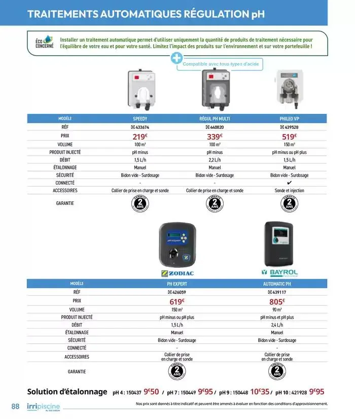 Les plaisir de l'eau Piscine,Spa,Arrosage du 10 mars au 31 décembre 2025 - Catalogue page 88