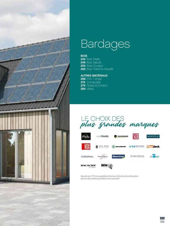 Extériéurs du 14 mars au 20 janvier 2026 - Catalogue page 243