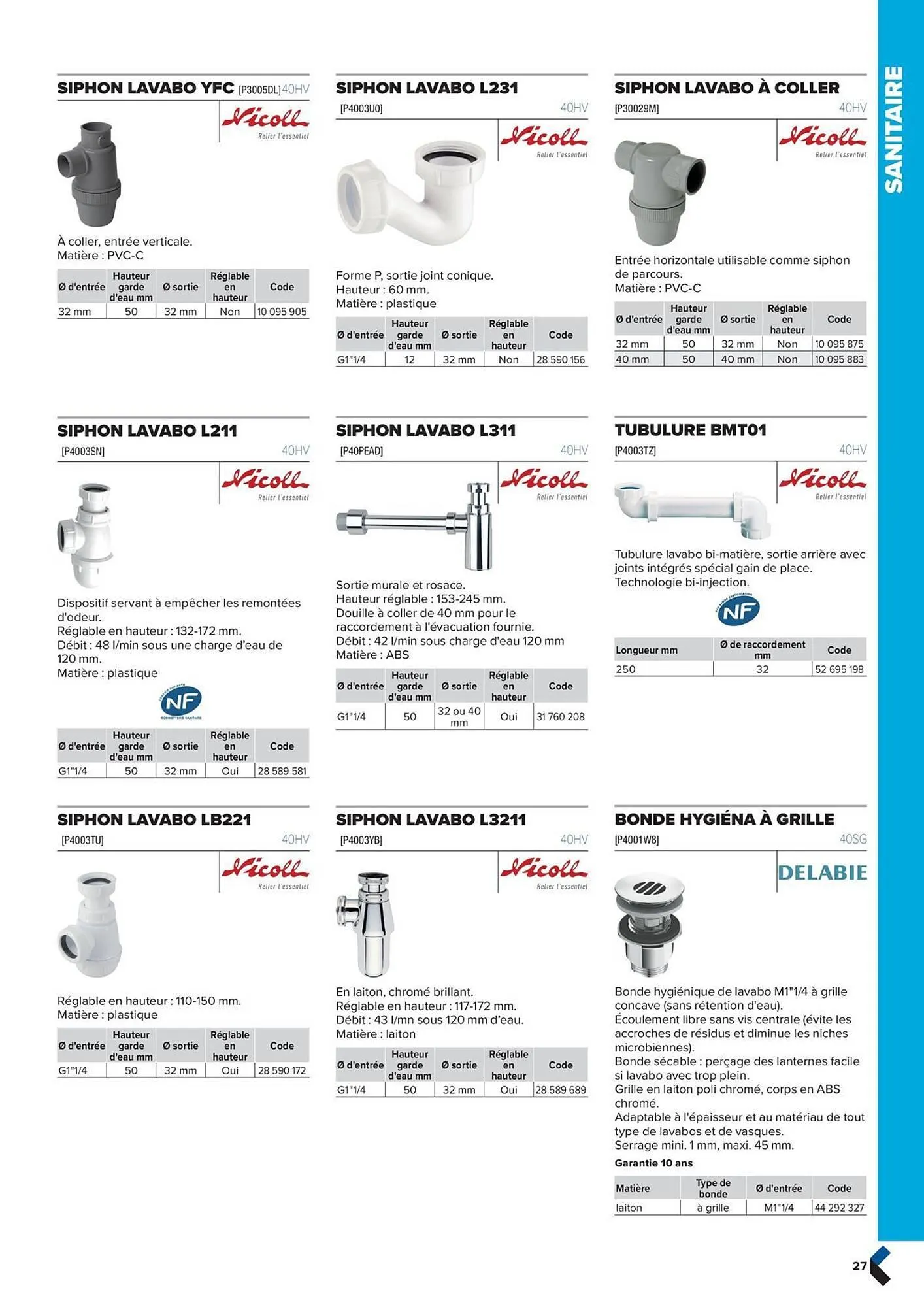 Catalogue Prolians du 2 octobre au 31 décembre 2025 - Catalogue page 27