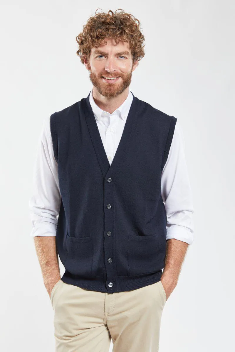 Cardigan boutonné Bérac - laine mérinos