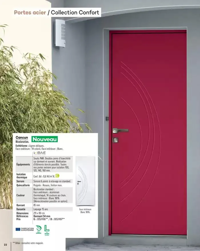 Menuiserie Extérieures 2025 du 1 janvier au 31 décembre 2025 - Catalogue page 22