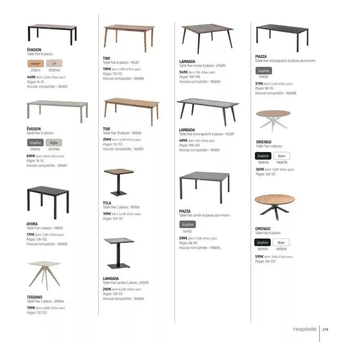 Catalogue Hespéride 2025 du 5 février au 31 décembre 2025 - Catalogue page 279