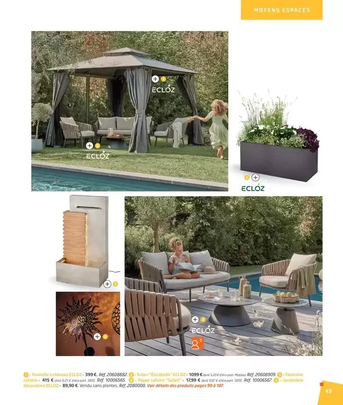 BARBEUC, SIESTE, PÉTANQUE PLACE À LA DÉTENTE du 27 février au 23 juin 2025 - Catalogue page 43