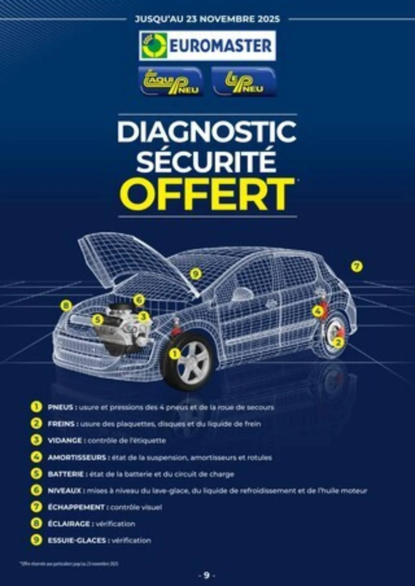 Catalogue Euromaster du 3 novembre au 17 novembre 2025 - Catalogue page 9