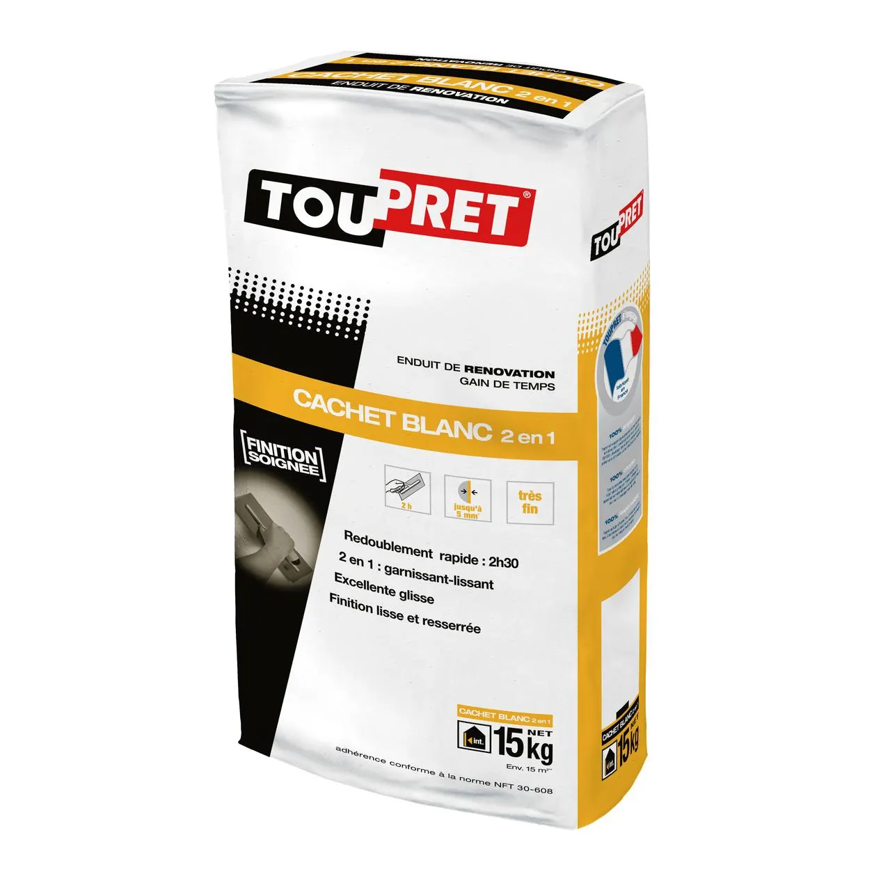 Enduit de lissage intérieur 2 en 1