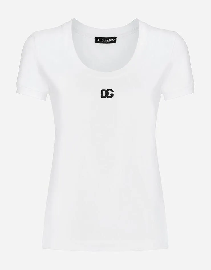 T-shirt en jersey à logo DG