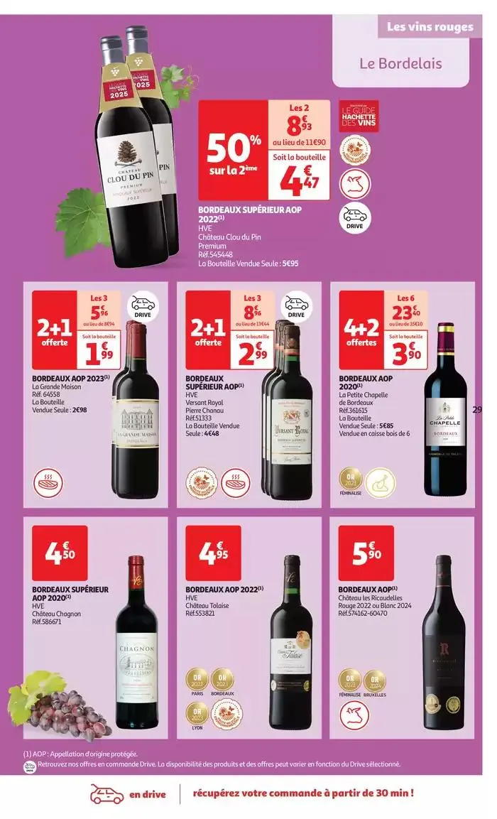 Foire aux vins : une sélection à prix modérés du 1 avril au 13 avril 2025 - Catalogue page 29