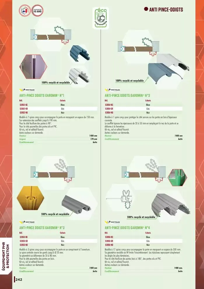 Guide Quincaillerie Serrurerie 2025 - 2026 du 1 avril au 1 avril 2026 - Catalogue page 244