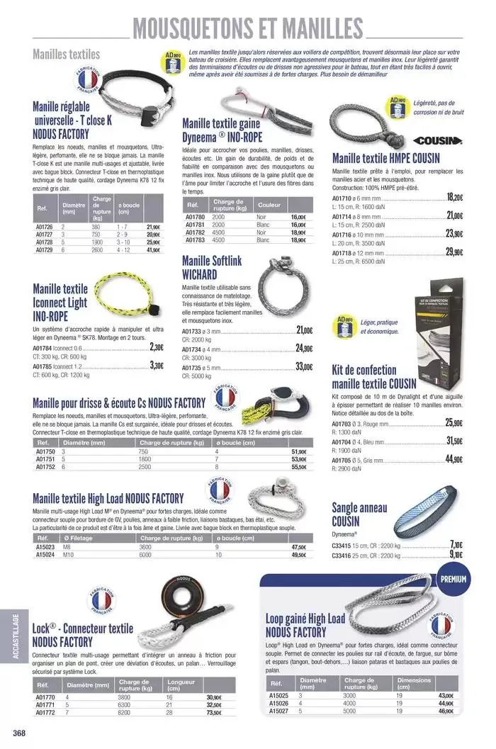 Catalogue Accastillage Diffusion 2025 du 1 janvier au 31 décembre 2025 - Catalogue page 370
