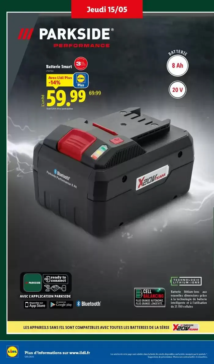 Profitez d'une large sélection de produits à prix réduits chez Lidl ! du 15 mai au 21 mai 2025 - Catalogue page 30