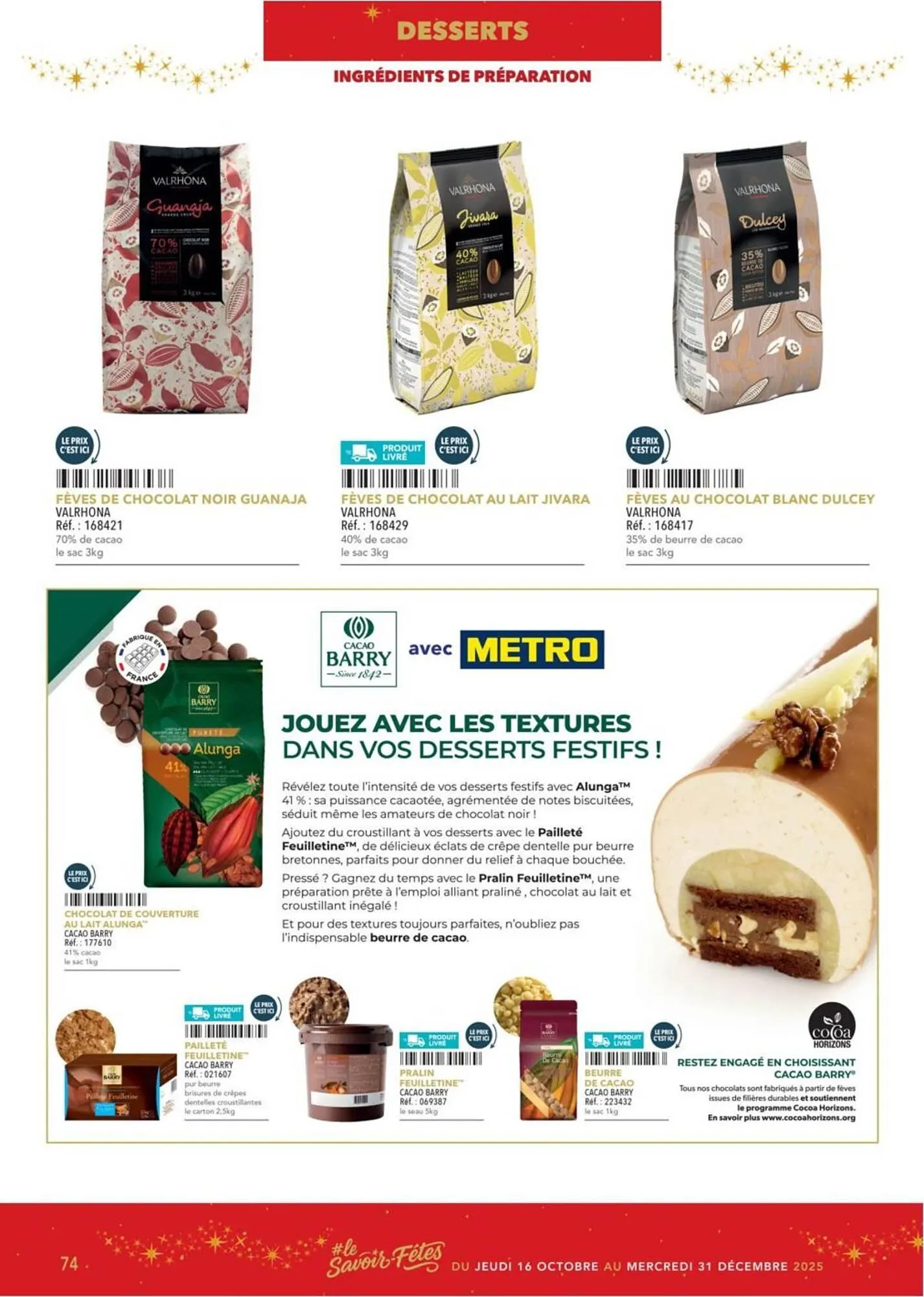 Catalogue METRO du 16 octobre au 31 décembre 2025 - Catalogue page 74