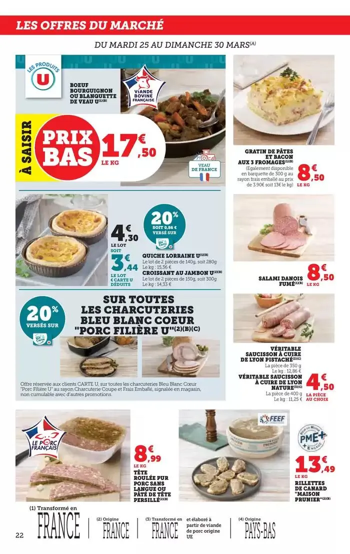 Catalogue U Express du 25 mars au 6 avril 2025 - Catalogue page 22