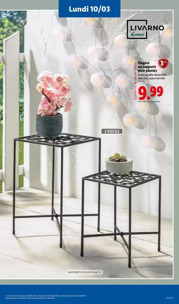 Les bonnes affaires sont chez Lidl ! Découvrez une sélection de produits à petits prix du 6 mars au 12 mars 2025 - Catalogue page 57