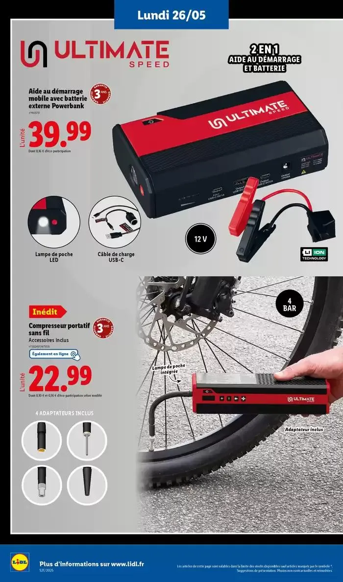 Faites votre plein de courses chez Lidl et profitez de nombreux produits à prix réduits ! du 22 mai au 28 mai 2025 - Catalogue page 56